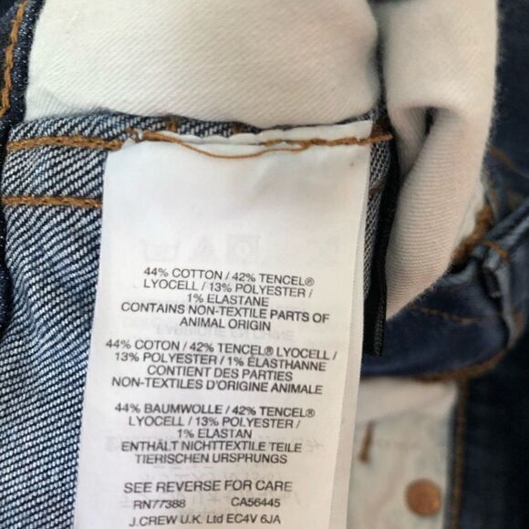 Madewell 10” high rise skinny jeans dark blue wash - Picture 8 of 10